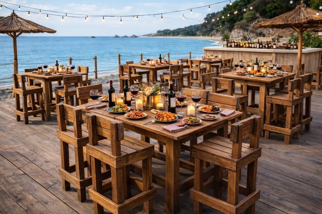 Créa-palettes-fabrication-artisanale-meubles-bois-tables-chaises-bancs-comptoir-mange-debout-tabourets-aude