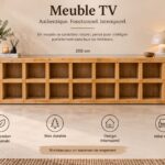 Dimensions meuble télé en bois crea palettes