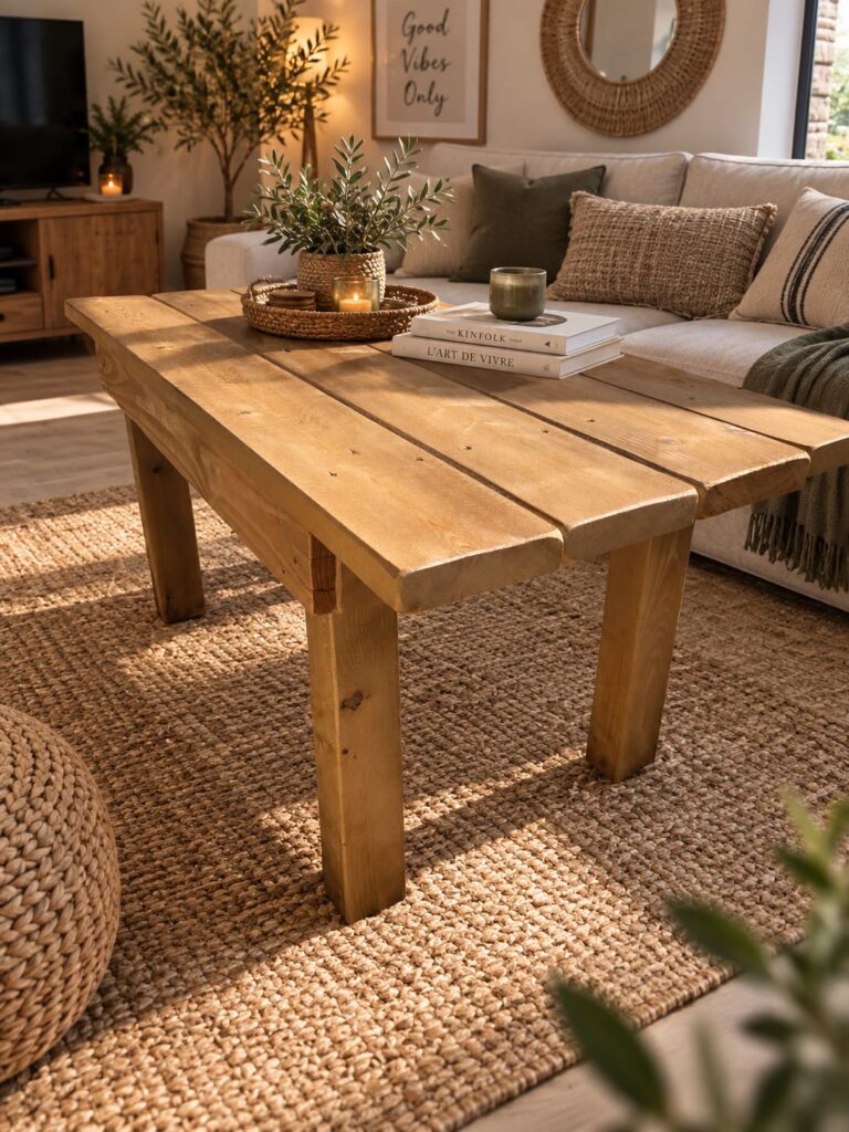 Table basse en bois crea palettes